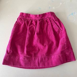 Crewcuts pink corduroy skirt